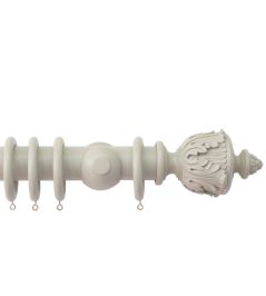 Estate 48mm Wooden Pole Clay, Acanthus finial Clay Estate 48mm Wooden Pole Clay, Acanthus finial Clay