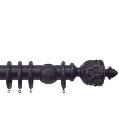Estate 48mm Wooden Pole Juniper, Acanthus finial Juniper Estate 48mm Wooden Pole Juniper, Acanthus finial Juniper