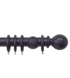 Estate 48mm Wooden Pole Juniper, Ball finial Juniper Estate 48mm Wooden Pole Juniper, Ball finial Juniper