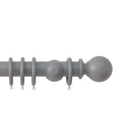 Estate 48mm Wooden Pole Lead, Ball finial Lead Estate 48mm Wooden Pole Lead, Ball finial Lead