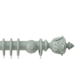 Estate 48mm Wooden Pole Mercury, Acanthus finial Mercury Estate 48mm Wooden Pole Mercury, Acanthus finial Mercury