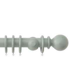 Estate 48mm Wooden Pole Mercury, Ball finial Mercury Estate 48mm Wooden Pole Mercury, Ball finial Mercury