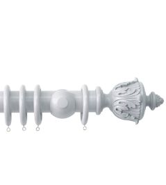 Estate 48mm Wooden Pole Shingle, Acanthus finial Shingle Estate 48mm Wooden Pole Shingle, Acanthus finial Shingle