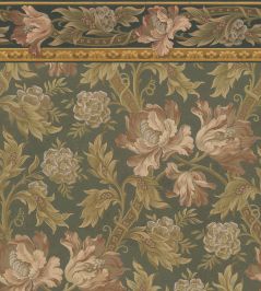 Esther Mural by Sandberg Forest Green Esther Mural by Sandberg Forest Green