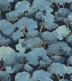 Ete Wallpaper by Caselio Bleu Nuit Ete Wallpaper by Caselio Bleu Nuit