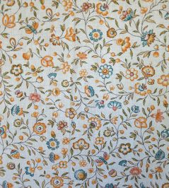 Eugenie Lin Fabric by Casal Turquoise-Or Eugenie Lin Fabric by Casal Turquoise-Or