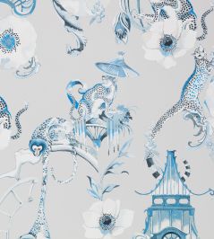 Euphoria Wallpaper by Romo China Blue Euphoria Wallpaper by Romo China Blue