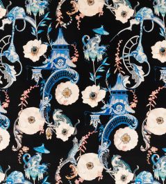 Euphoria Velvet Fabric by Romo Cobalt Euphoria Velvet Fabric by Romo Cobalt