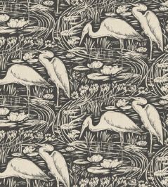 Euphrate Wallpaper by Casadeco Noir Reglisse Euphrate Wallpaper by Casadeco Noir Reglisse