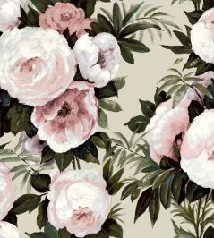 Fabiola Bloom Fabric by Arley House Dusky Pink Fabiola Bloom Fabric by Arley House Dusky Pink