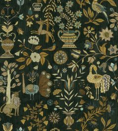 Fable Garden Wallpaper by Josephine Munsey Olive and Black Fable Garden Wallpaper by Josephine Munsey Olive and Black