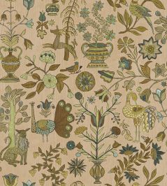 Fable Garden Wallpaper by Josephine Munsey Plaster Pink Fable Garden Wallpaper by Josephine Munsey Plaster Pink