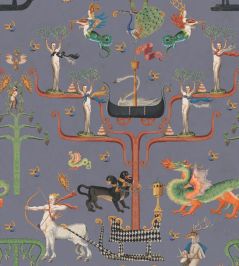 Fairies and Dragons Wallpaper by MINDTHEGAP Slate Fairies and Dragons Wallpaper by MINDTHEGAP Slate