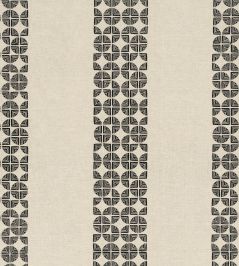 Fairmont Stripe Embroidery Fabric by Anna French Black Fairmont Stripe Embroidery Fabric by Anna French Black