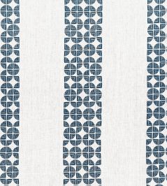 Fairmont Stripe Embroidery Fabric by Anna French Navy Fairmont Stripe Embroidery Fabric by Anna French Navy