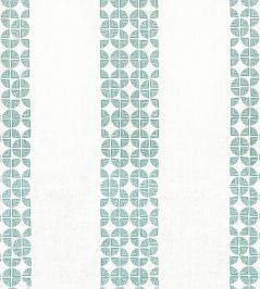 Fairmont Stripe Embroidery Fabric by Anna French Teal Fairmont Stripe Embroidery Fabric by Anna French Teal