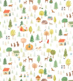 Fairytale Forest Fabric by Villa Nova Green Fairytale Forest Fabric by Villa Nova Green