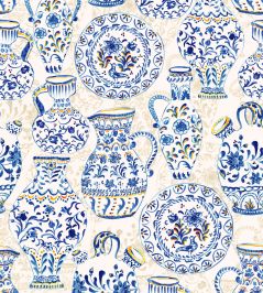 Fajalauzas Wallpaper by Tres Tintas Blue Fajalauzas Wallpaper by Tres Tintas Blue