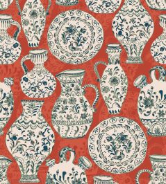 Fajalauzas Wallpaper by Tres Tintas Red Fajalauzas Wallpaper by Tres Tintas Red