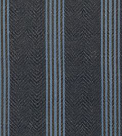 Falmouth Stripe Fabric by Ian Mankin Dark Navy/Mocha Falmouth Stripe Fabric by Ian Mankin Dark Navy/Mocha
