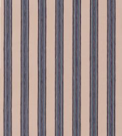 Falmouth Stripe Fabric by Mulberry Home Indigo Falmouth Stripe Fabric by Mulberry Home Indigo