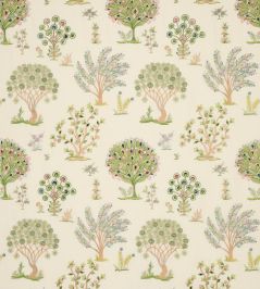 Fantasia Fabric by Jane Churchill Pink/Green Fantasia Fabric by Jane Churchill Pink/Green