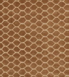 Faraday Velvet Fabric by Sanderson Bronze Faraday Velvet Fabric by Sanderson Bronze