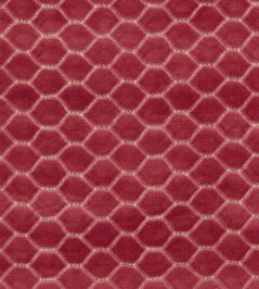 Faraday Velvet Fabric by Sanderson Carmine Faraday Velvet Fabric by Sanderson Carmine