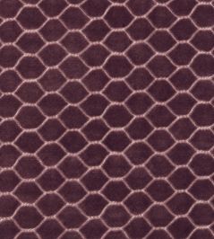 Faraday Velvet Fabric by Sanderson Plum Faraday Velvet Fabric by Sanderson Plum
