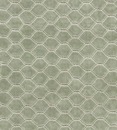 Faraday Velvet Fabric by Sanderson Smog Blue Faraday Velvet Fabric by Sanderson Smog Blue