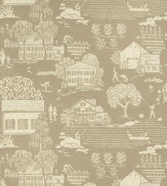 Farmingdale Wallpaper by Anna French Beige Farmingdale Wallpaper by Anna French Beige
