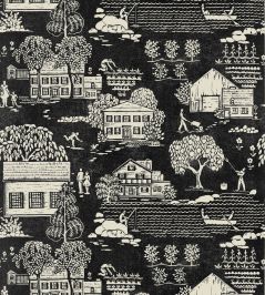 Farmingdale Wallpaper by Anna French Black Farmingdale Wallpaper by Anna French Black