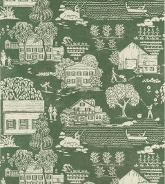 Farmingdale Wallpaper by Anna French Green Farmingdale Wallpaper by Anna French Green