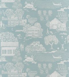 Farmingdale Wallpaper by Anna French Spa Blue Farmingdale Wallpaper by Anna French Spa Blue