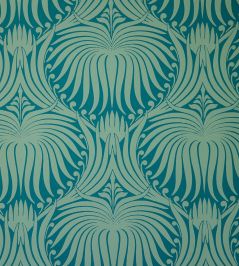 Lotus Wallpaper by Farrow & Ball Vardo/Breakfast Room Green Lotus Wallpaper by Farrow & Ball Vardo/Breakfast Room Green