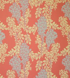 Wisteria Wallpaper by Farrow & Ball Bespoke Red Wisteria Wallpaper by Farrow & Ball Bespoke Red