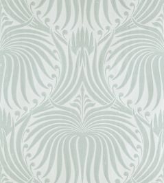Lotus Wallpaper by Farrow & Ball Pavilion Blue / Green Blue Lotus Wallpaper by Farrow & Ball Pavilion Blue / Green Blue