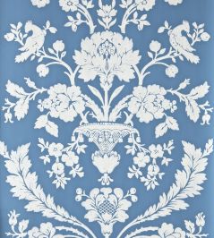 St Antoine Wallpaper by Farrow & Ball Lulworth Blue St Antoine Wallpaper by Farrow & Ball Lulworth Blue