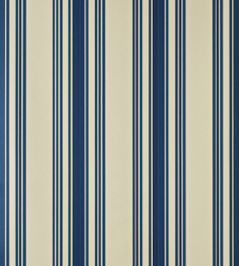 Tented Stripe Wallpaper by Farrow & Ball Hague Blue Tented Stripe Wallpaper by Farrow & Ball Hague Blue