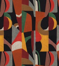 Fascination Fabric by Casamance Bordeaux / Tangerine Fascination Fabric by Casamance Bordeaux / Tangerine