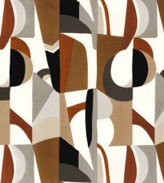 Fascination Fabric by Casamance Noir / Tabac Fascination Fabric by Casamance Noir / Tabac