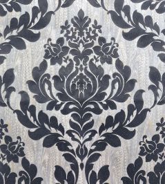 Faversham Wallpaper by 1838 Wallcoverings Charcoal Black Faversham Wallpaper by 1838 Wallcoverings Charcoal Black
