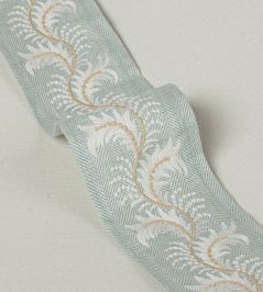 Feather Braid Trimming by Colefax and Fowler Aqua Feather Braid Trimming by Colefax and Fowler Aqua