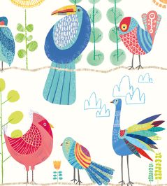 Feather Fandango Wallpaper by Ohpopsi Royal Bright Feather Fandango Wallpaper by Ohpopsi Royal Bright