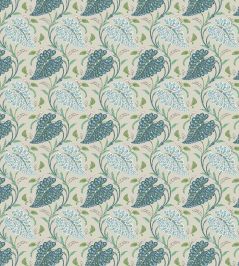 Felbrigg Fabric by Nina Campbell Indigo/Green Felbrigg Fabric by Nina Campbell Indigo/Green