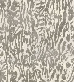 Feline Fabric by Schumacher Stone Feline Fabric by Schumacher Stone