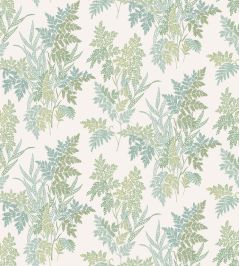 Fern Craze Fabric by Nina Campbell Aqua/Eucalyptus Fern Craze Fabric by Nina Campbell Aqua/Eucalyptus