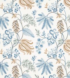 Fern Tree Fabric by Colefax and Fowler Blue Fern Tree Fabric by Colefax and Fowler Blue