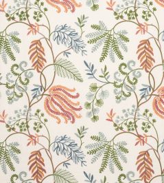 Fern Tree Fabric by Colefax and Fowler Red/Green Fern Tree Fabric by Colefax and Fowler Red/Green