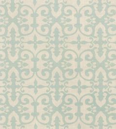 Ferne Park Fabric by Schumacher Aqua Ferne Park Fabric by Schumacher Aqua